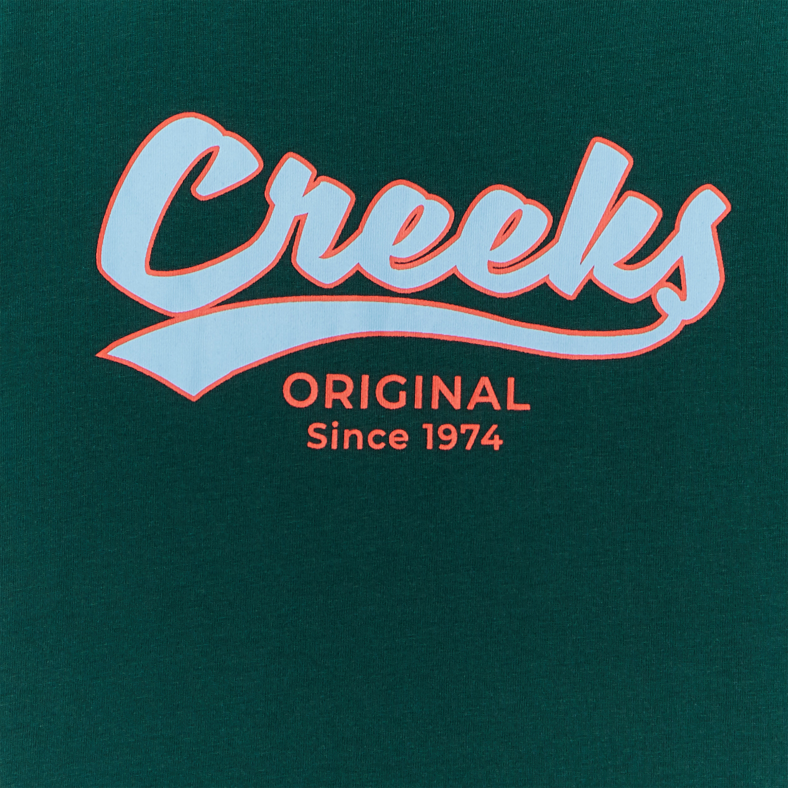 T-shirt manches courtes coton Creeks vert foncé garçon | La Halle