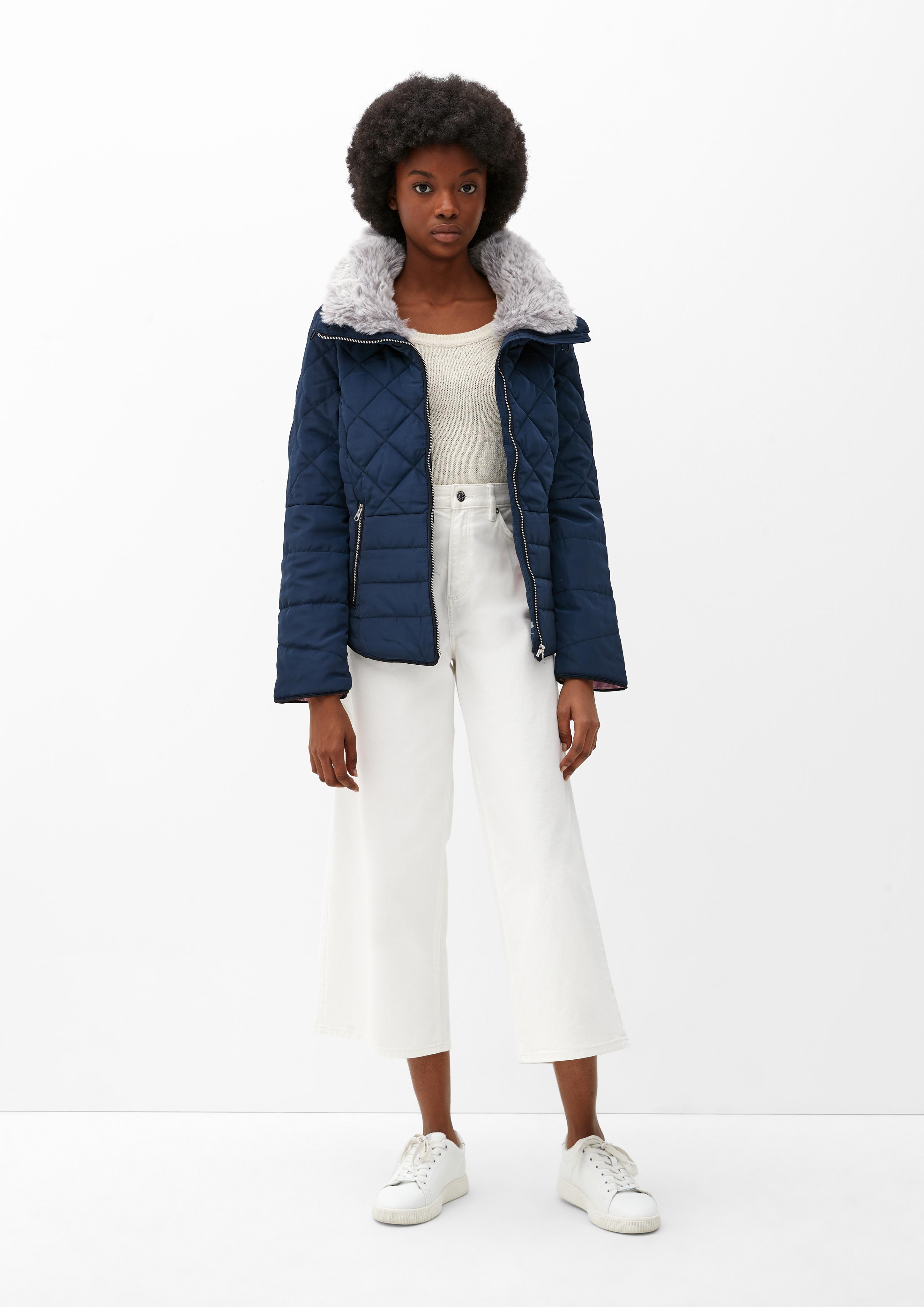 Steppjacke mit abnehmbarem Fellkragen  2115525-5952