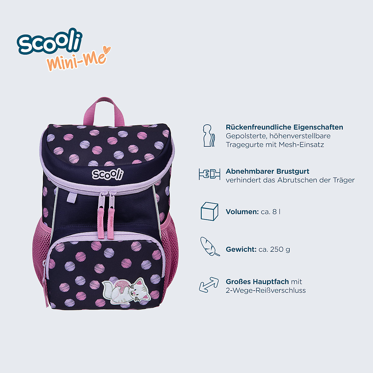 Kinderrucksack Mini-Me Caty Cat