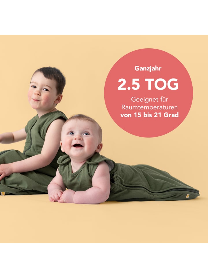 Schlummersack Babyschlafsack, 2.5 TOG in Oliv günstig kaufen