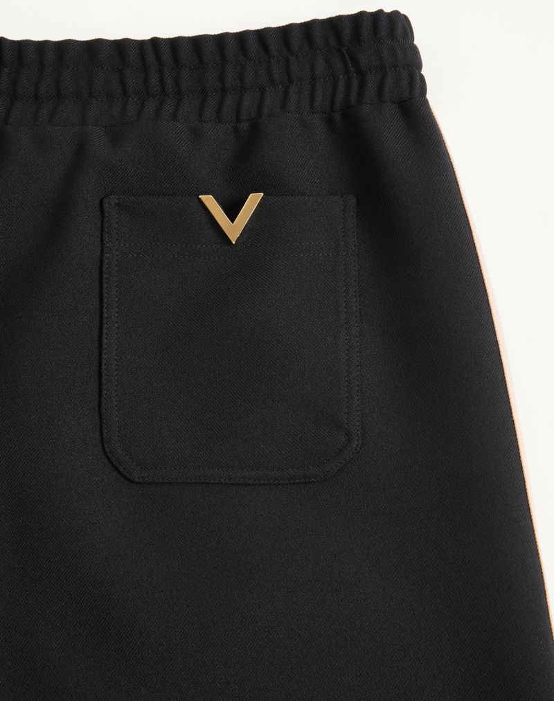 Calças de nylon Valentino com detalhes dourados