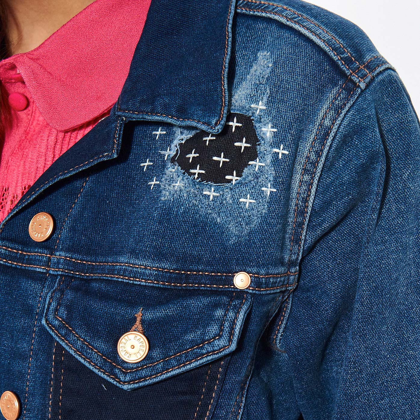 SANDY  Veste en jean courte Femme