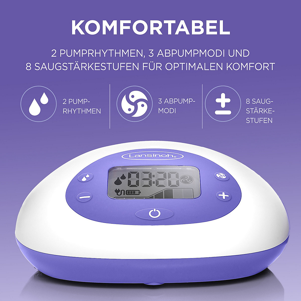 2in1 Elektrische Milchpumpe