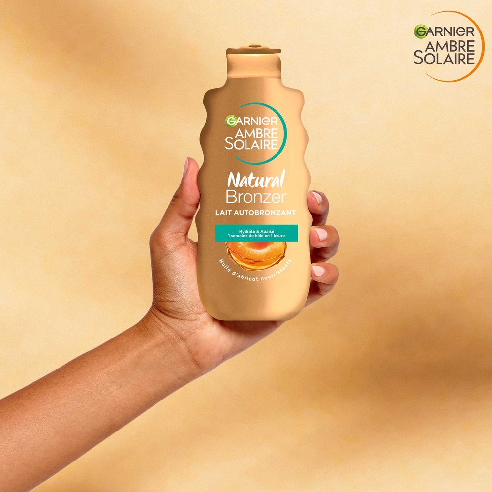garnier Ambre Solaire Natural Bronzer Lait Autobronzant Lait autobronzant hydratant & apaisant,pour un teint naturel halé et lumineux