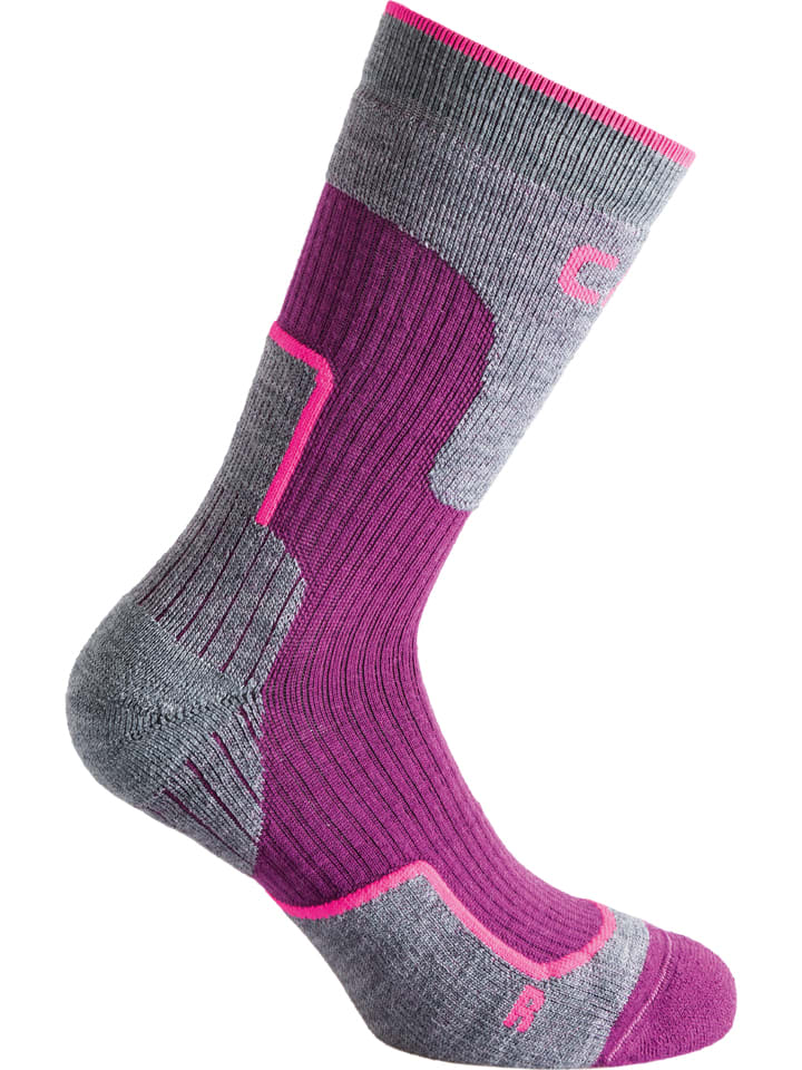CMP Trekkingsocken in Grau/ Pink günstig kaufen