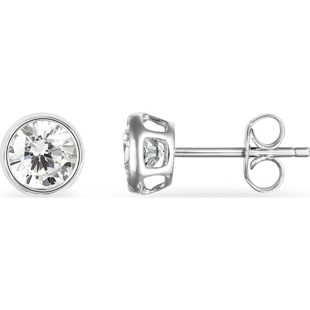 FAVS Boucles d'oreilles à fermoir à poussette 925 Argent Boucles d'oreilles