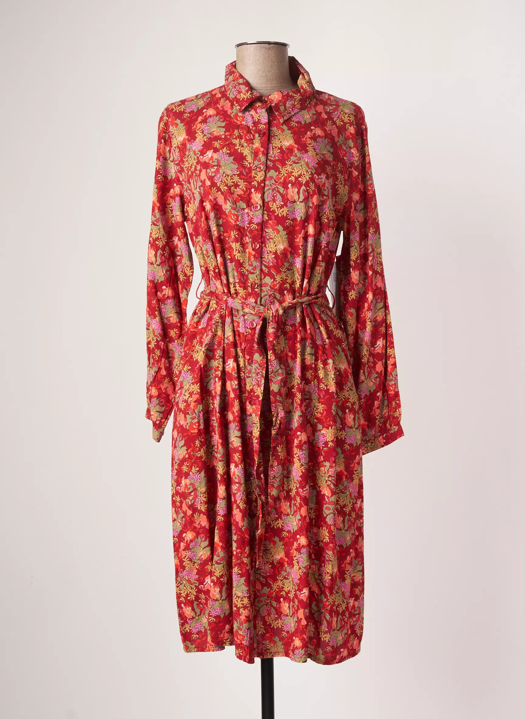 Agathe   Louise Robes Mi Longues Femme couleur rouge
