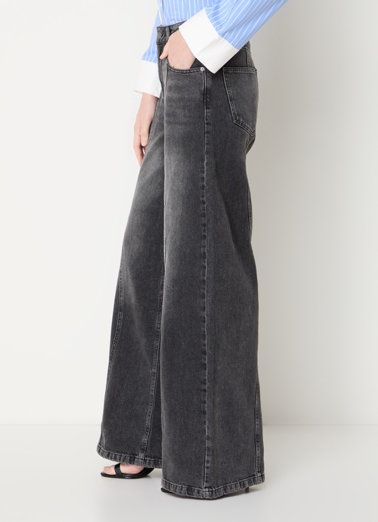 Jeans Vicky a vita alta e gamba larga di Co'Couture, lavaggio colorato