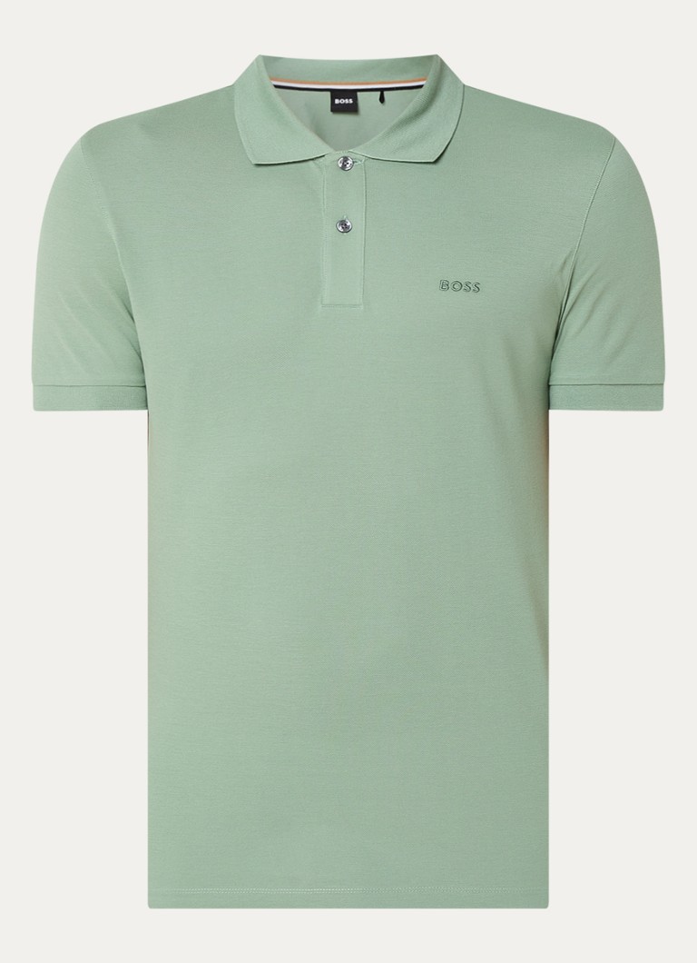 Polo HUGO BOSS Pallas de corte regular em algodão piqué