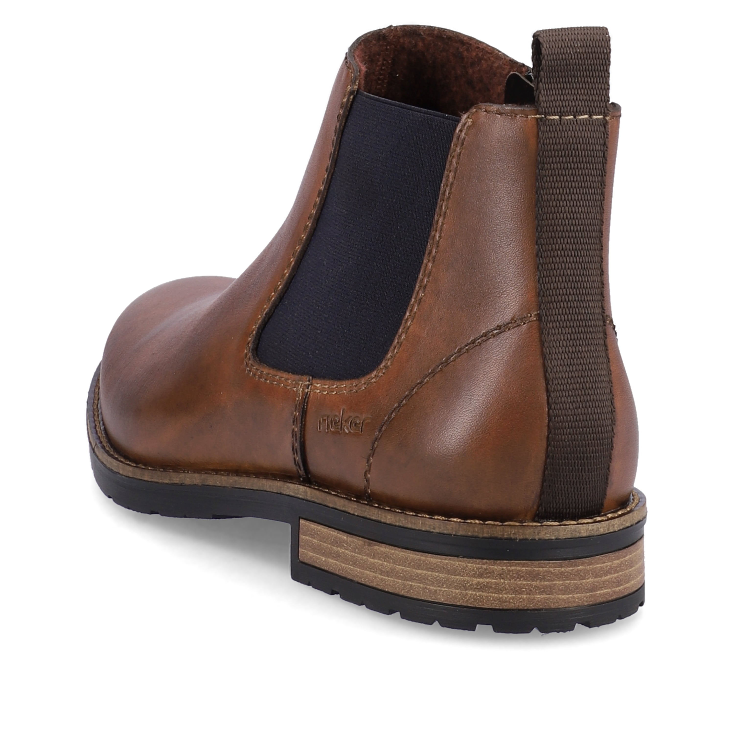 Rieker Herren Chelsea Boots nussbraun-schwarz
