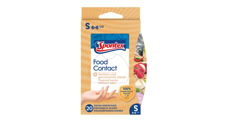 Spontex Einmalhandschuhe Food Contact Größe S