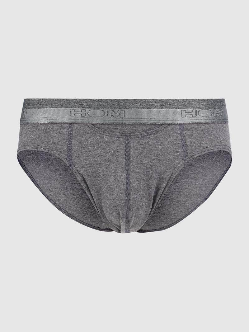 Slip mit Stretch-Anteil in anthrazit meliert