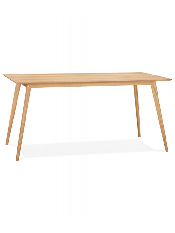 KADIMA DESIGN Esstisch BARISTA mit Eichenfurnier | Nordic Stil in Beige günstig kaufen 180 x 90 x 75 cm