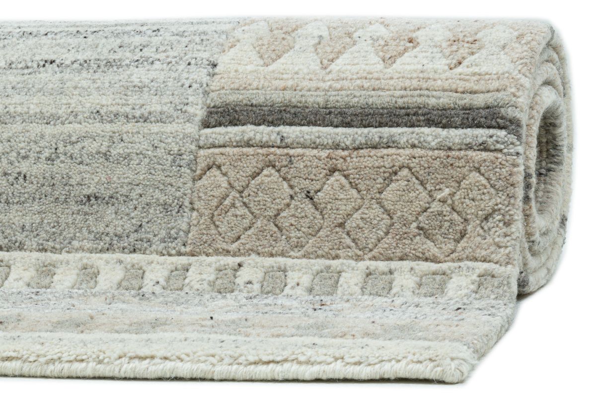 Teppich aus Indien Nakarta Natural Grey 70 x 140 cm