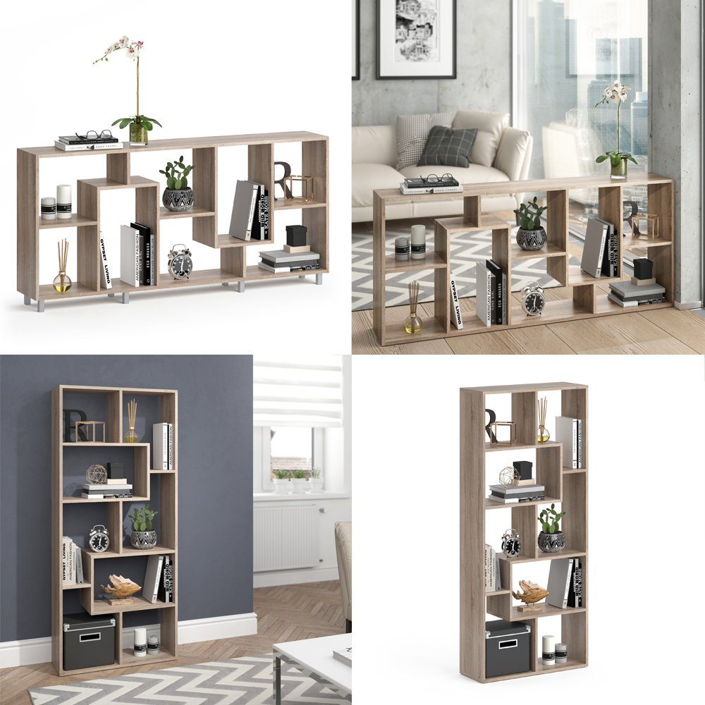 Vicco Raumteiler Standregal Bücherregal NOA Sonoma