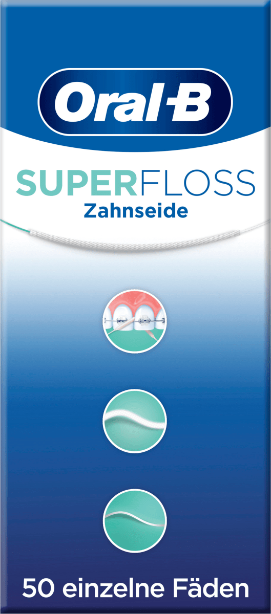 Zahnseide Superfloss gewachst, 50 St