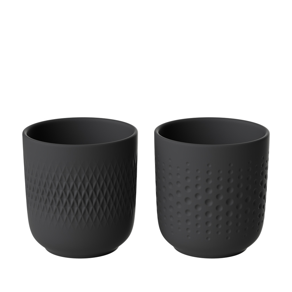 Villeroy & Boch Mug set 2pcs. Manufacture Collier noir Tasse