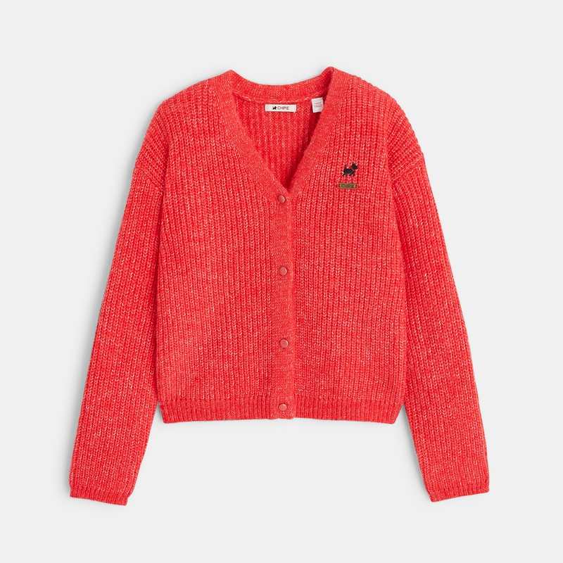 Cardigan rouge Chipie fille