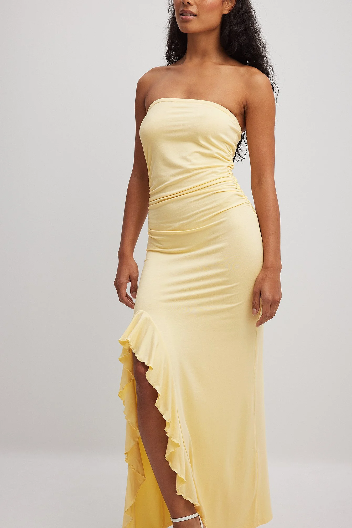 Ärmelloses Jersey-Maxikleid