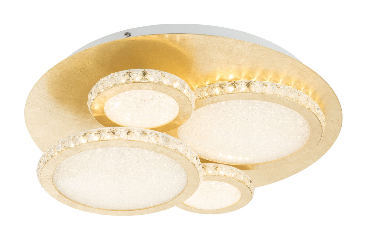 Globo Lighting - TILO - Deckenleuchte Metall blattgold, LED