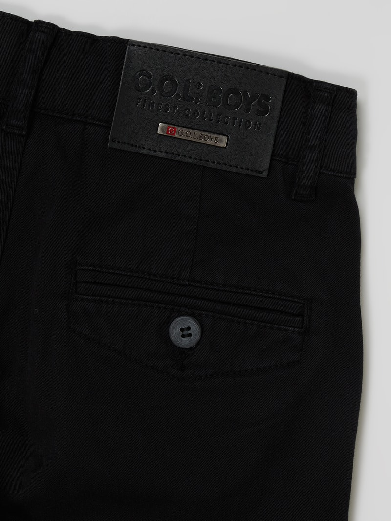 Chino mit Stretch-Anteil in schwarz