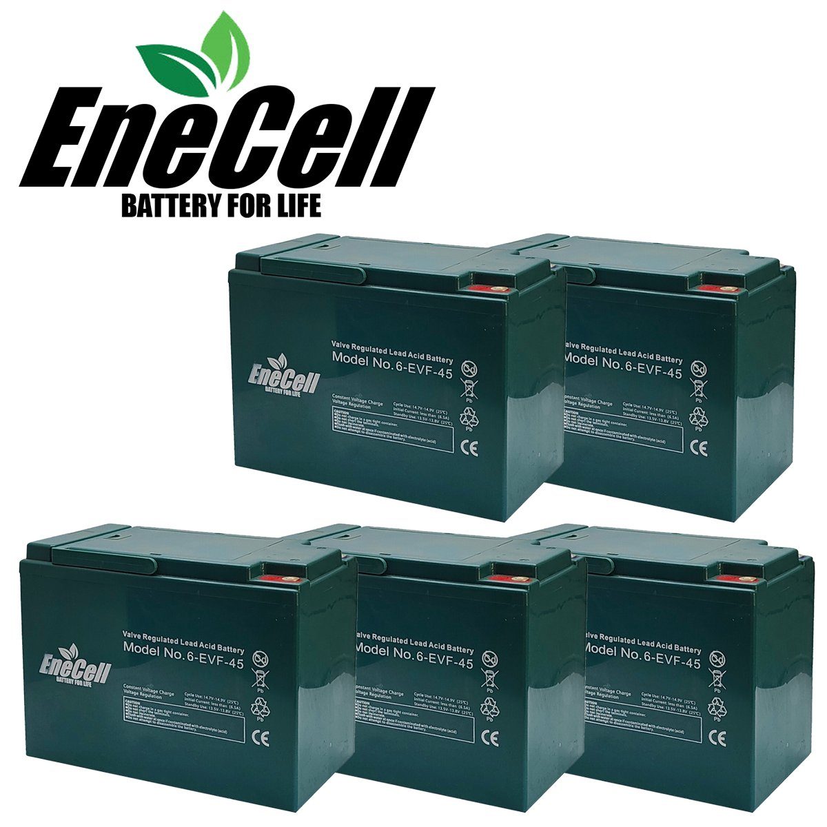 ENECELL Akku - 60V 45AH für e-Lizzy Stormborn econelo ecabino Akkupacks 45000 mAh (60 V), Erweiterungsakkus