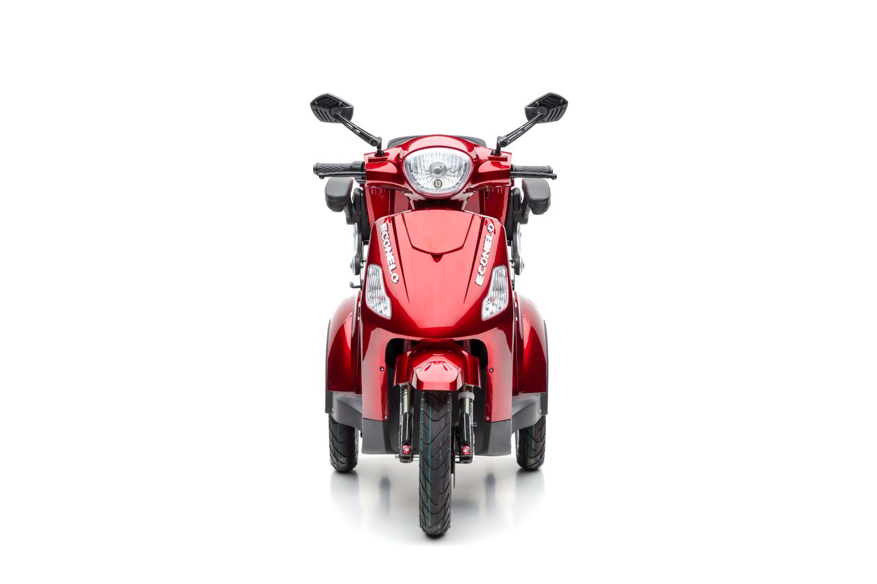 Econelo Elektro Dreirad Roller J1000 Lithium Rot