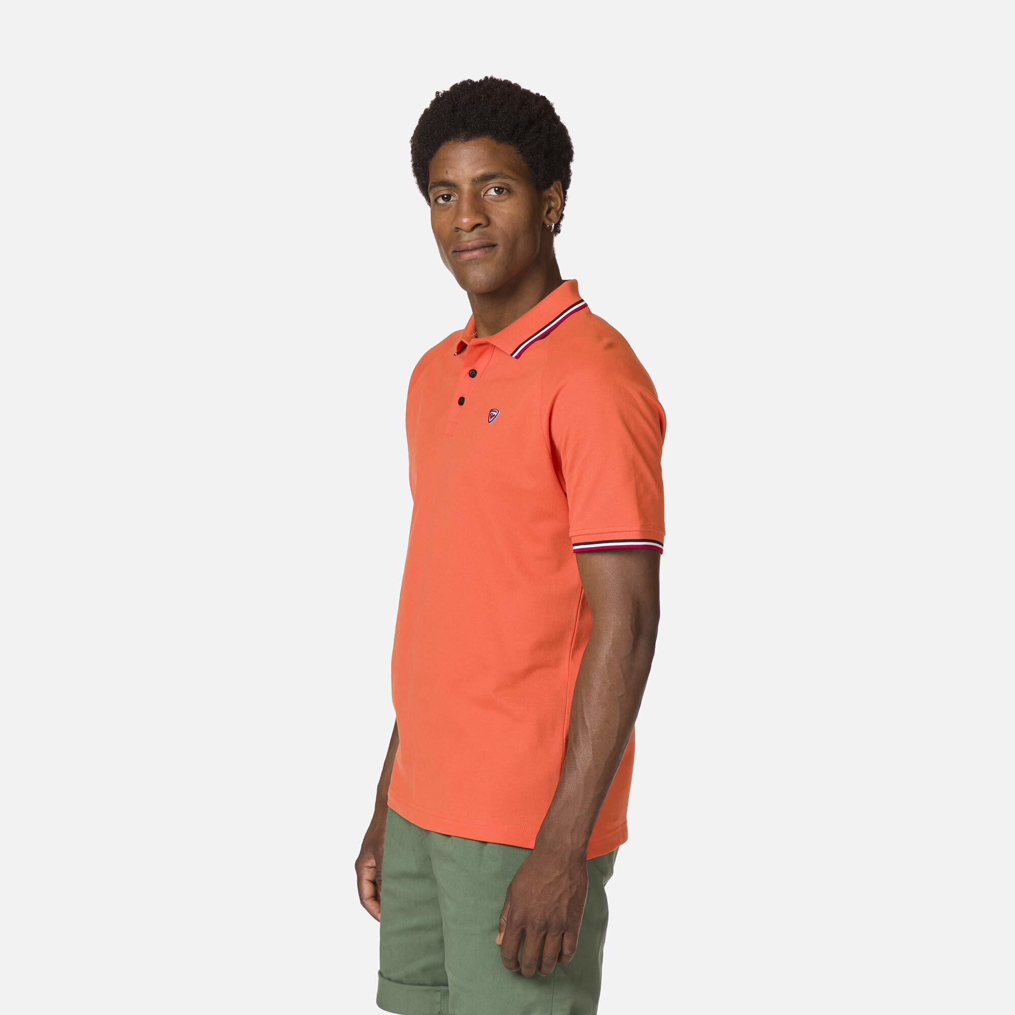 Polo logo à manches raglan homme