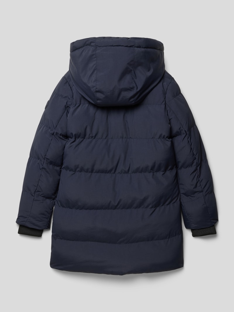 Steppjacke mit Kapuze Modell 'Siena' in marineblau