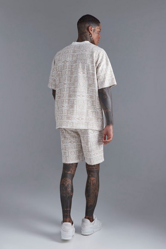 Oversize Jacquard T-Shirt