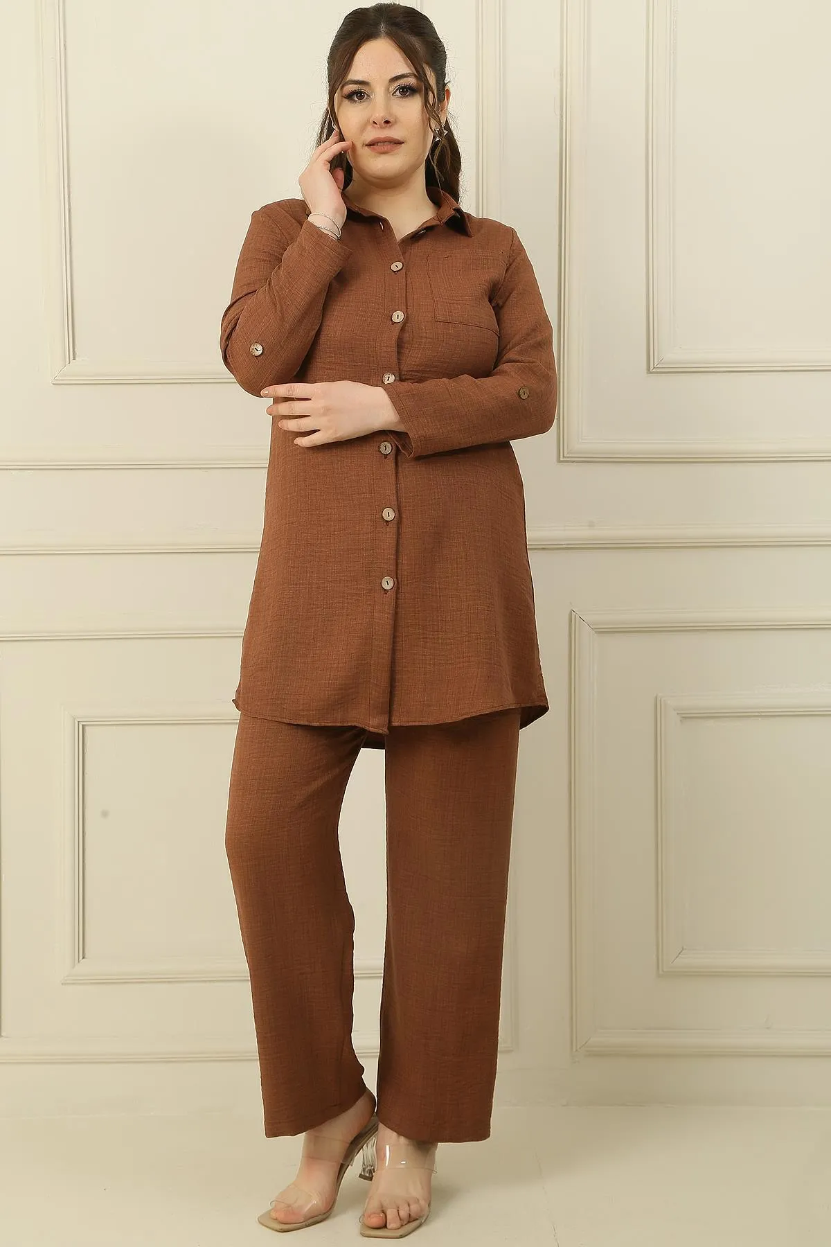 By Saygı  Zweiteiler - Braun - Regular Fit