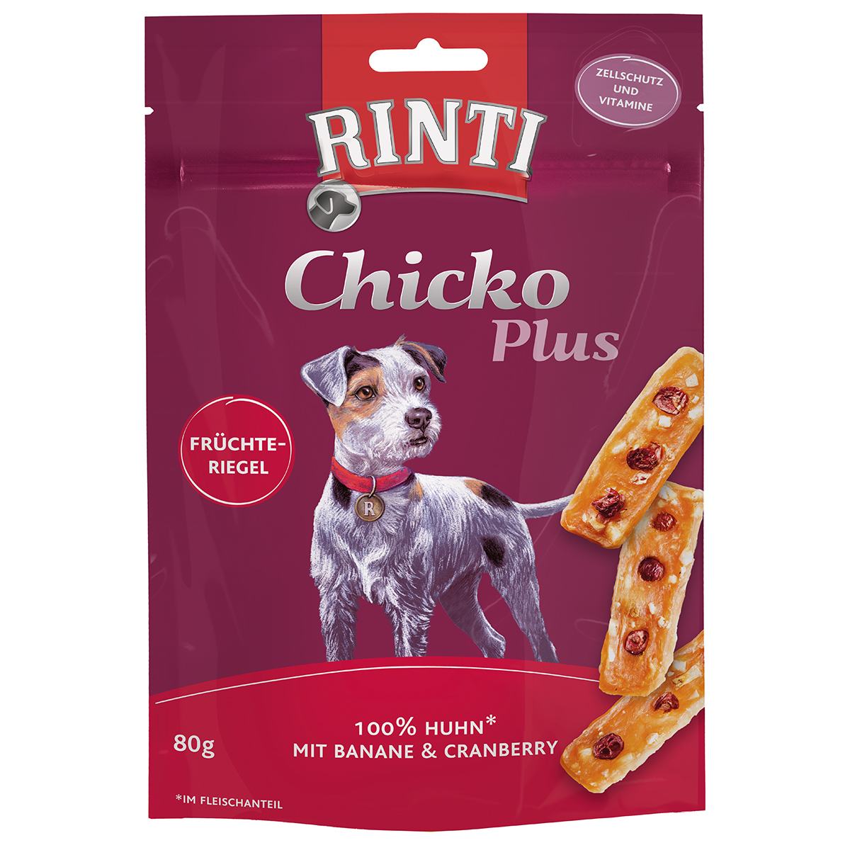 RINTI Chicko Plus Früchteriegel mit Huhn kaufen bei ZooRoyal
