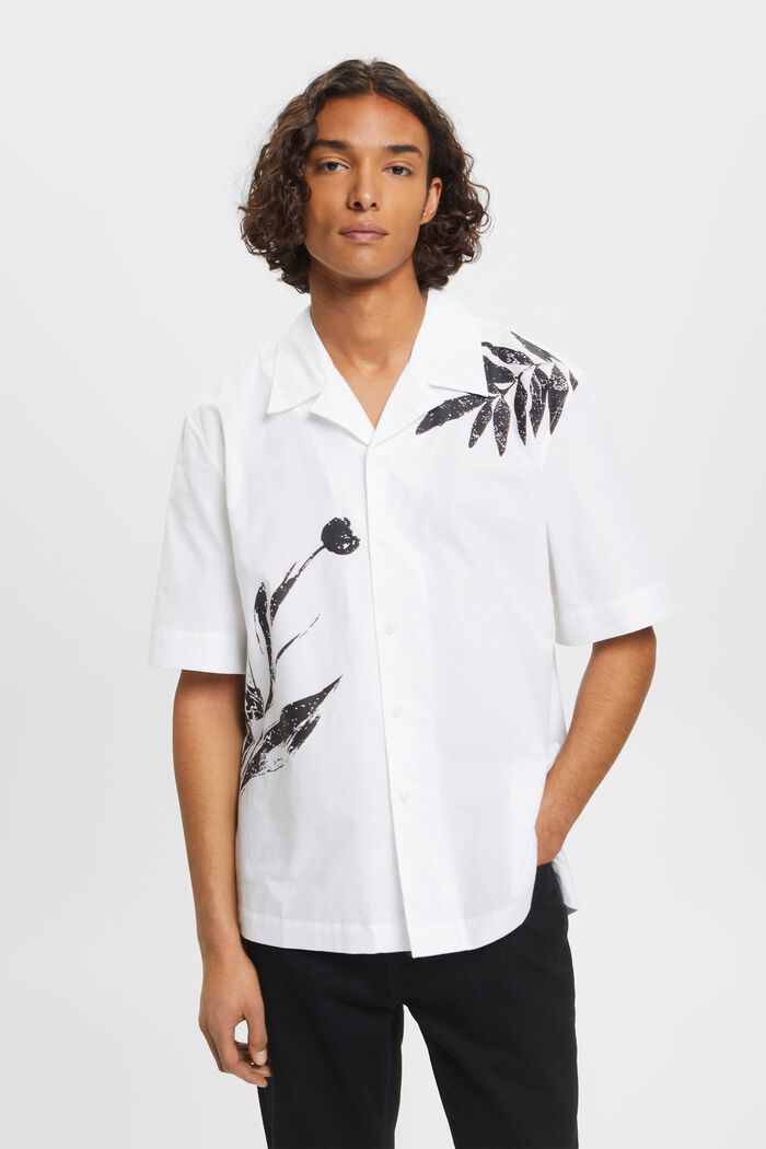 Hemd mit großem Blumen-Print