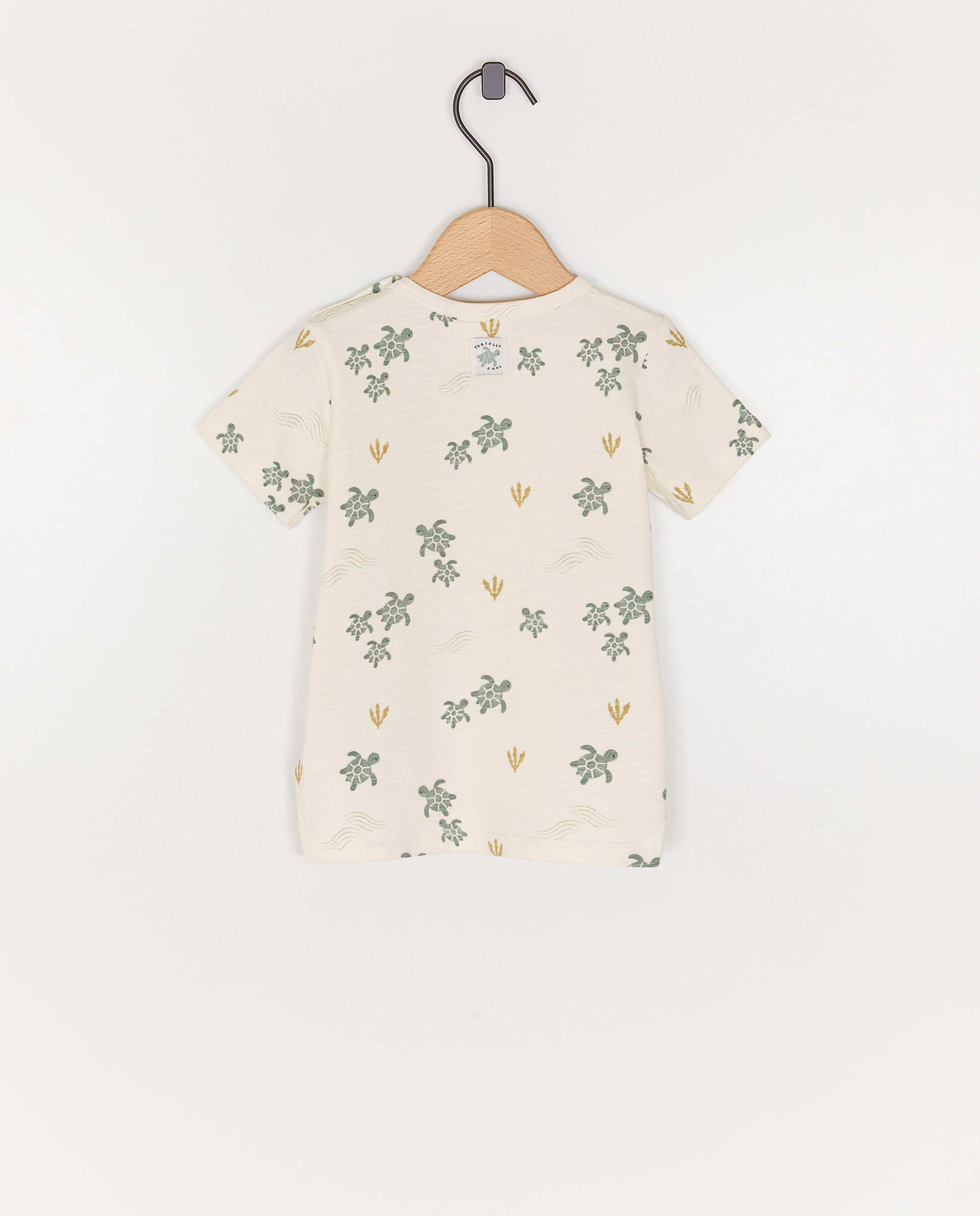 Tricou Feetje cu imprimeu de broaște țestoase alb