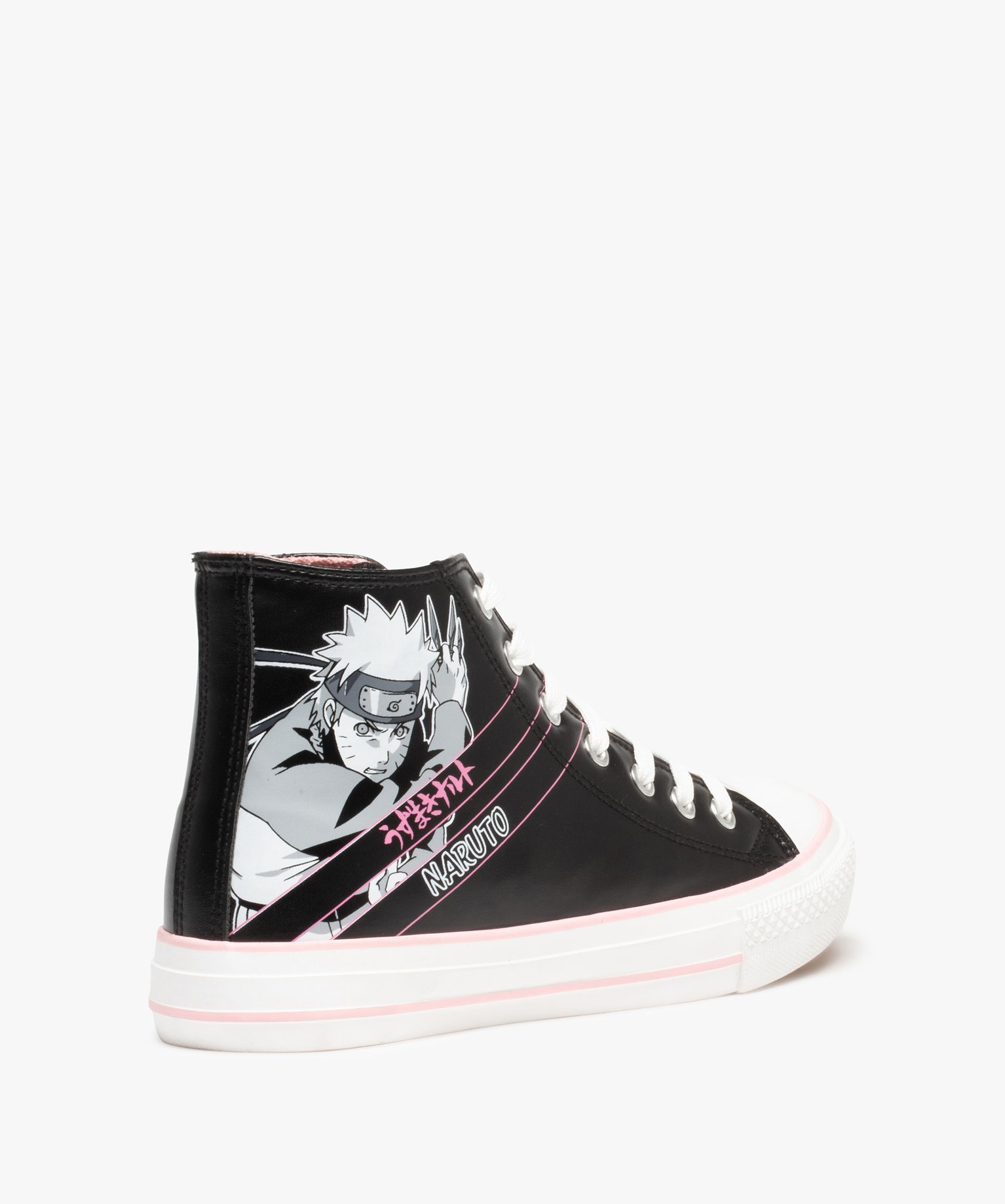 Baskets femme montantes - Naruto noir | GEMO