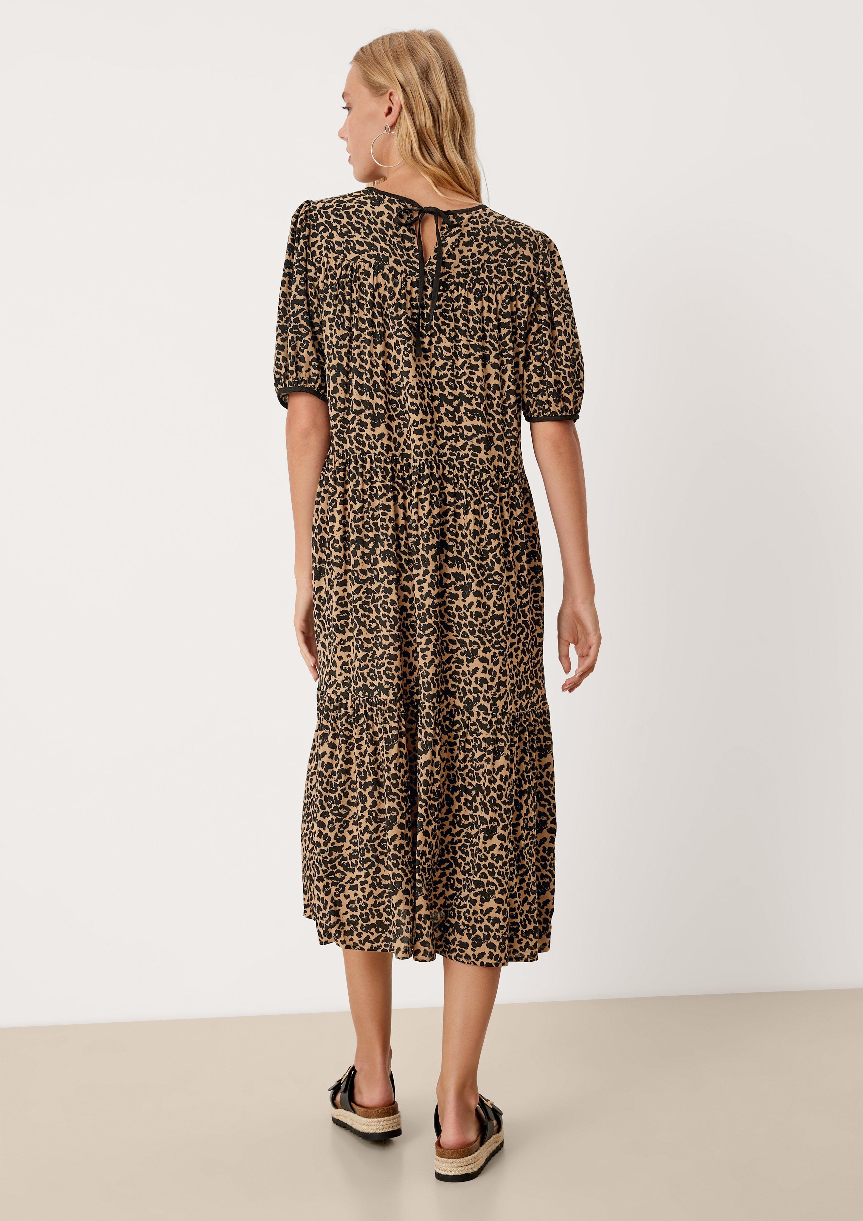 Stufenkleid mit Animalprint  2125255-84A1