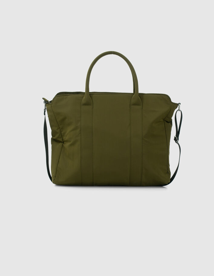 Sac cabas kaki matelassage chevrons fille