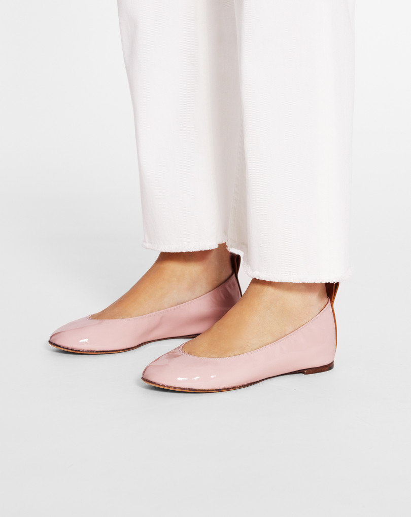 LA BALLERINE EN CUIR BRILLANT