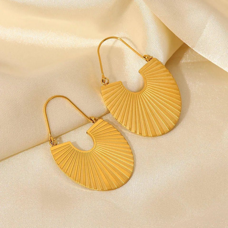 ENGELSINN Ohrring-Set Ohrschmuck Ohrhänger Schmuck Gold Edelstahl Schmuck Sonnenschein (2-tlg), inkl. Geschenkbox