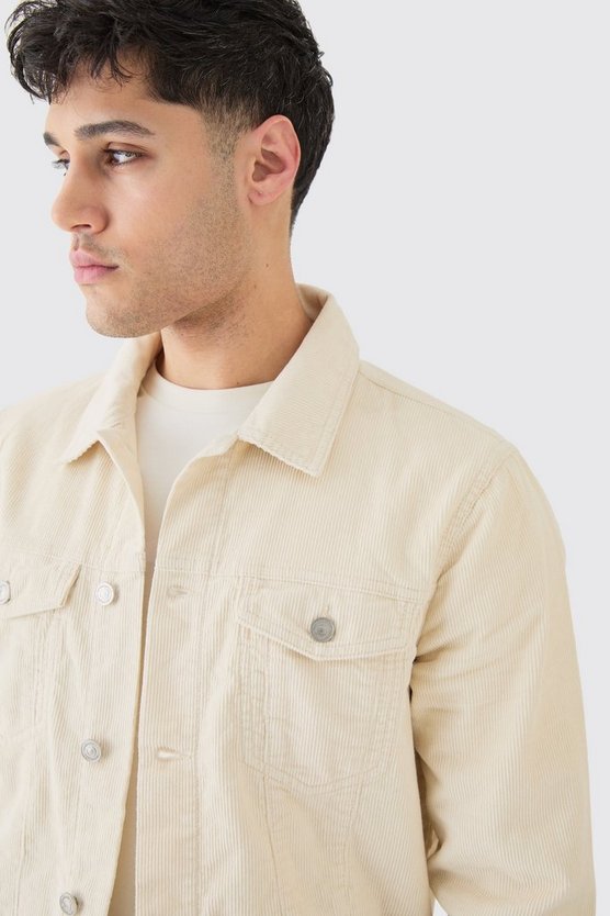 Cord-Jacke in Sand