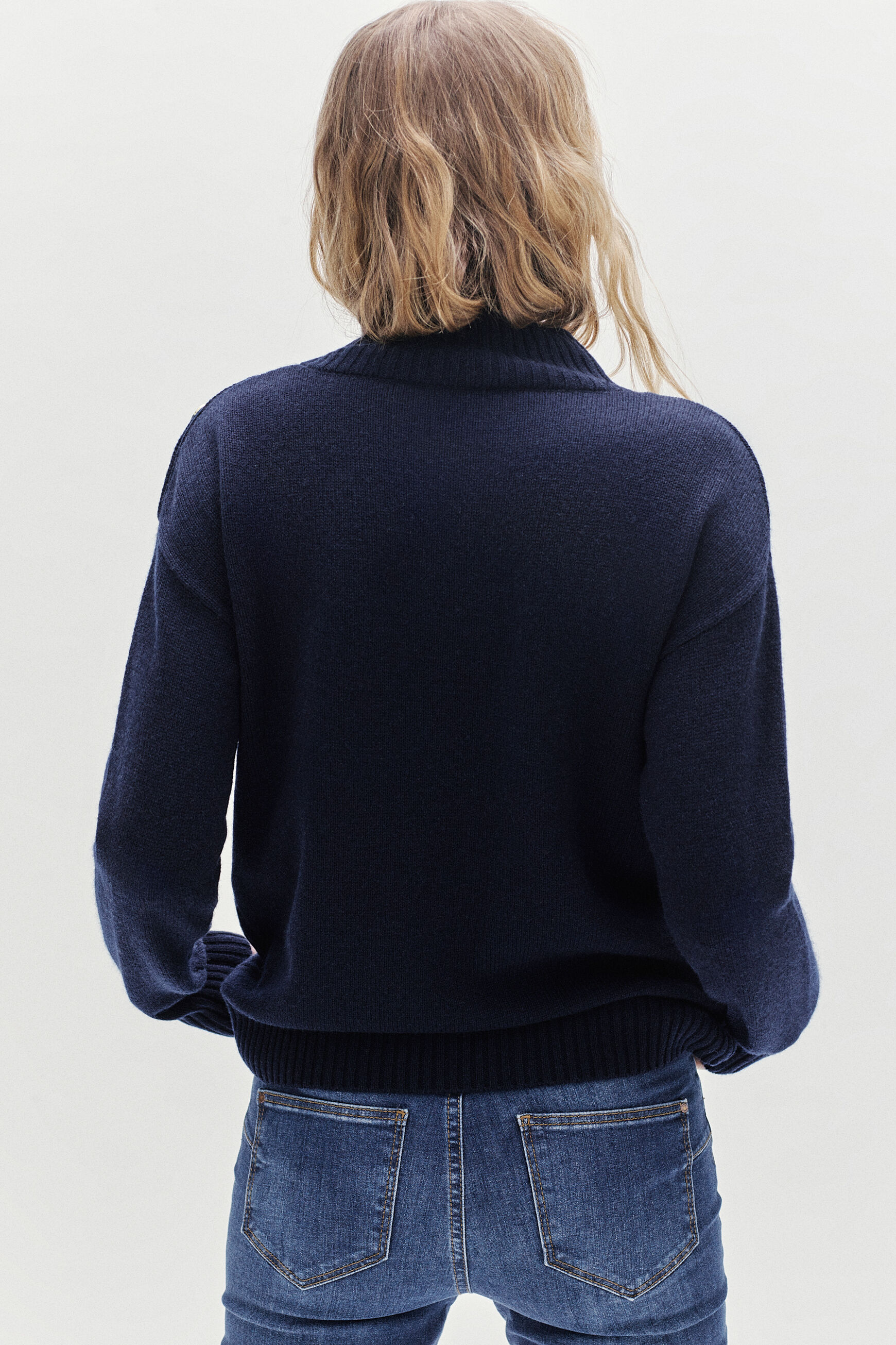 pull martin bleu marine femme