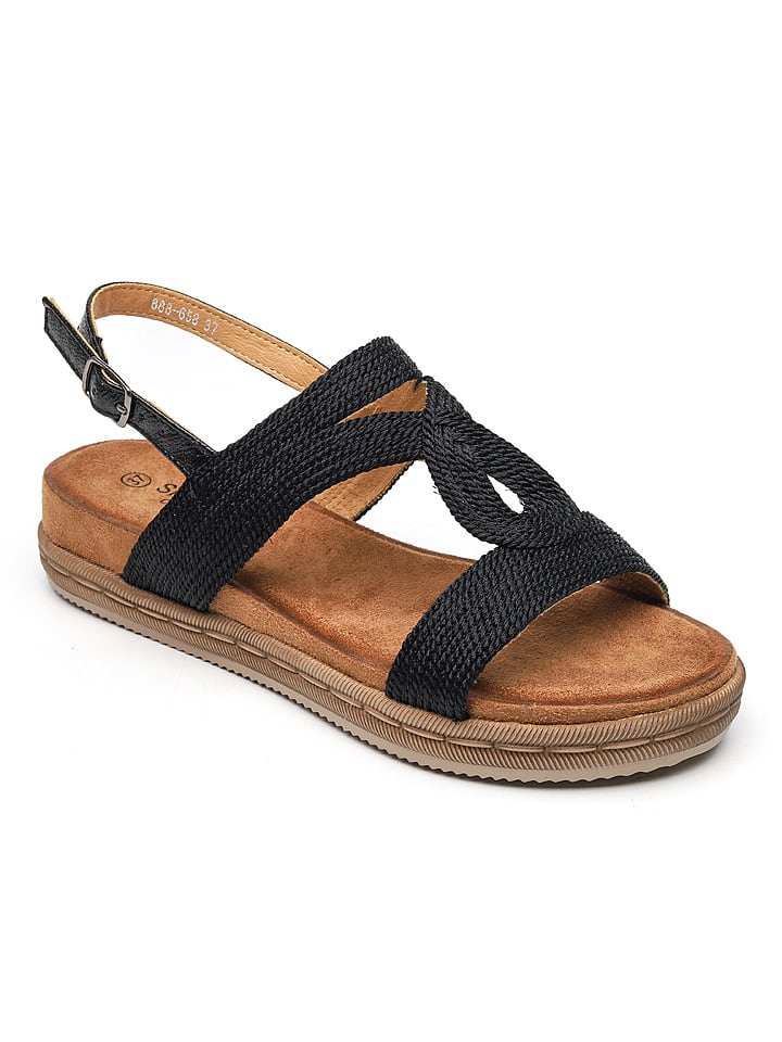 Sixth Sens Sandalen in Schwarz günstig kaufen