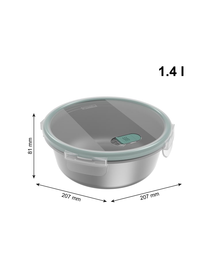 Rotho Set Frischhaltedose aus Edelstahl 4 tlg. PAGAMALU mit Kunststoffdeckel günstig kaufen onesize