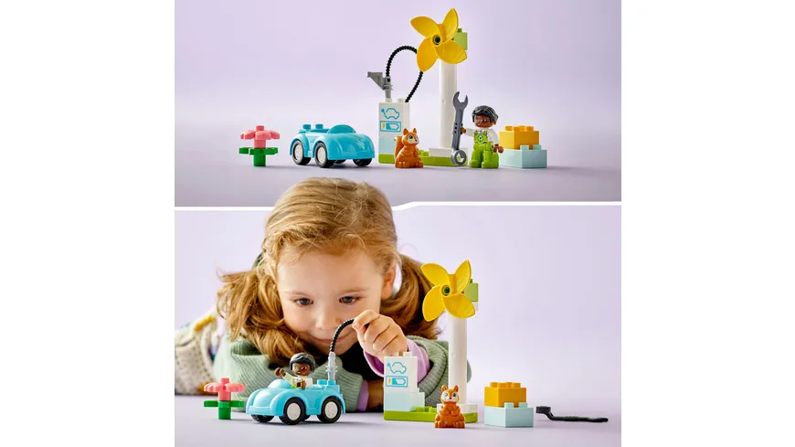 LEGO DUPLO Town 10985 Windrad und Elektroauto