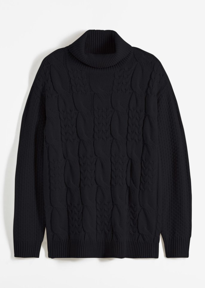 Rollkragenpullover, Loose Fit