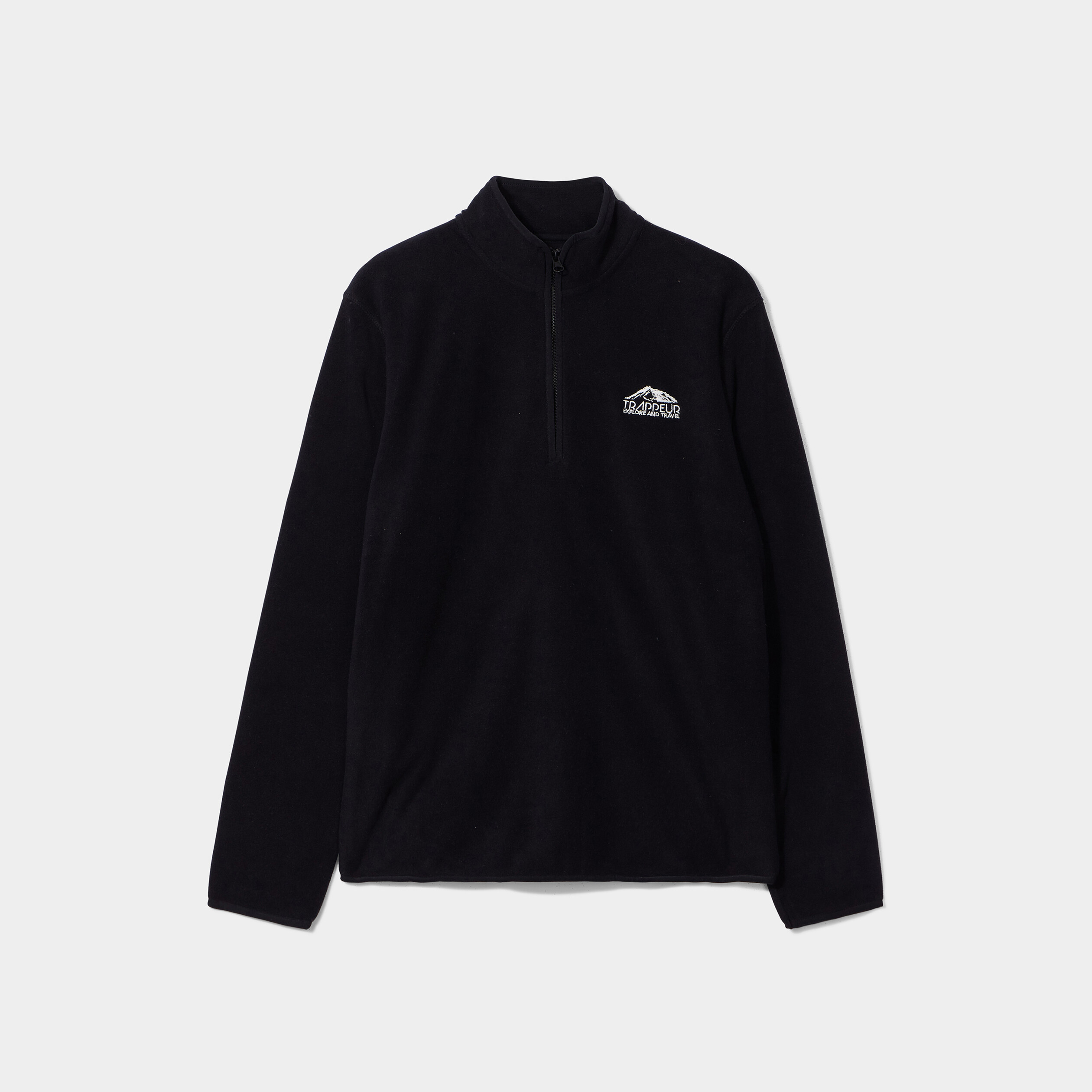 Sweat polaire camionneur Trappeur noir homme | La Halle
