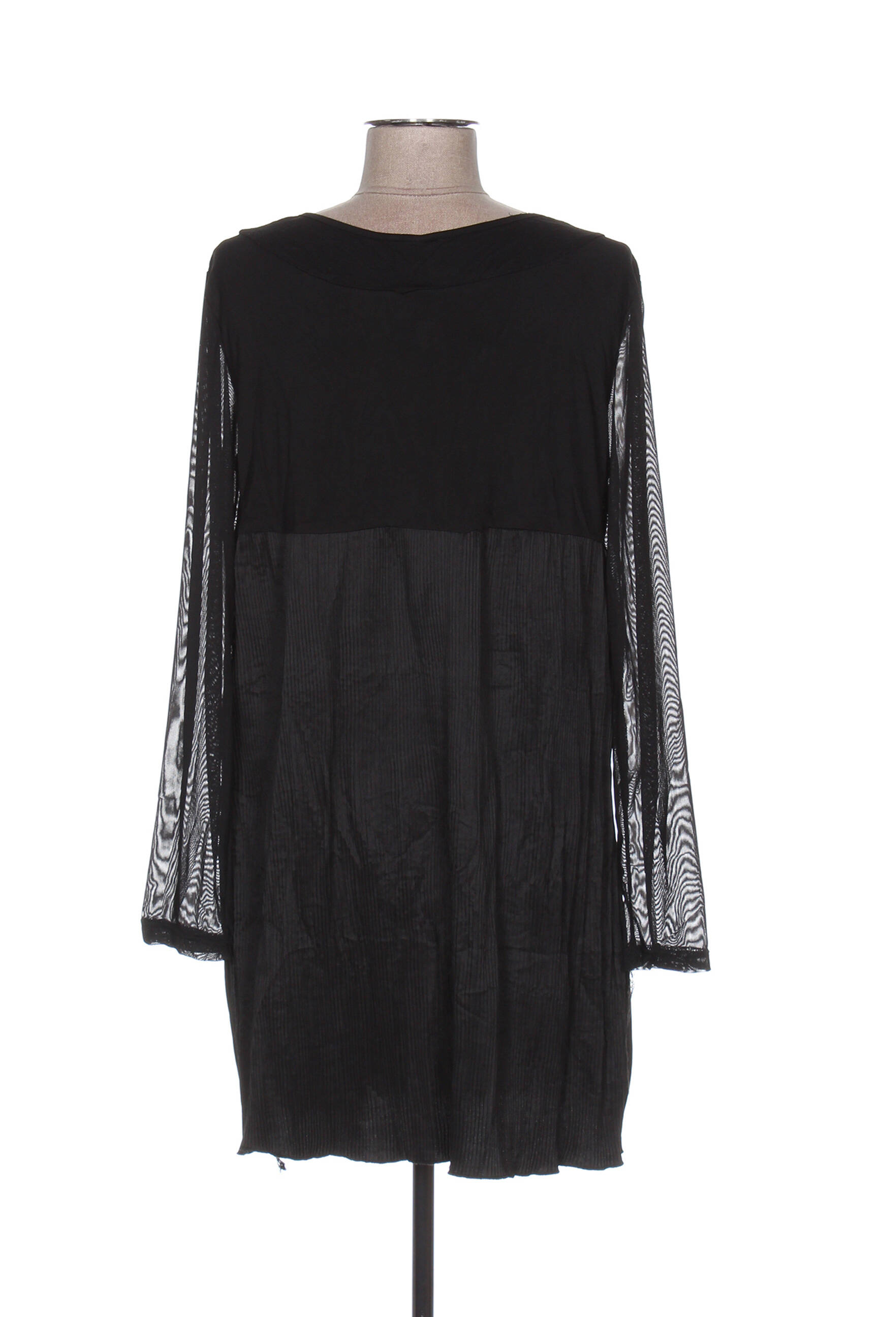 Glamz Tuniquemanchelongue Femme couleur noir