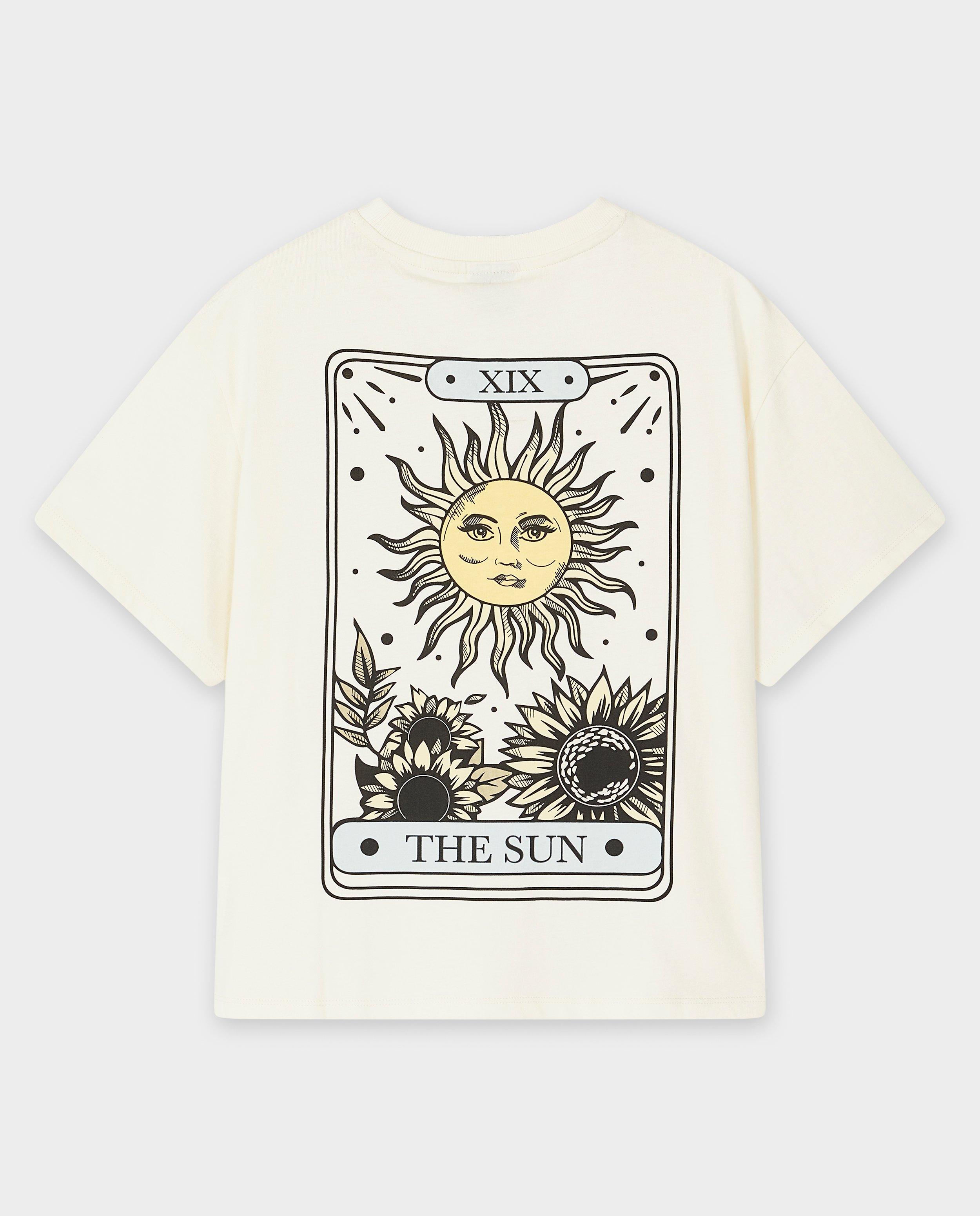 Tricou Groggy cu imprimeu pe spate alb