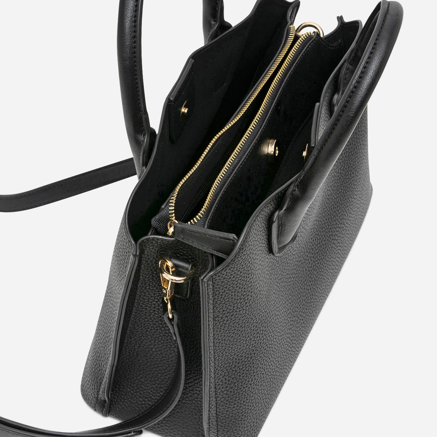 Sac à main noir grené