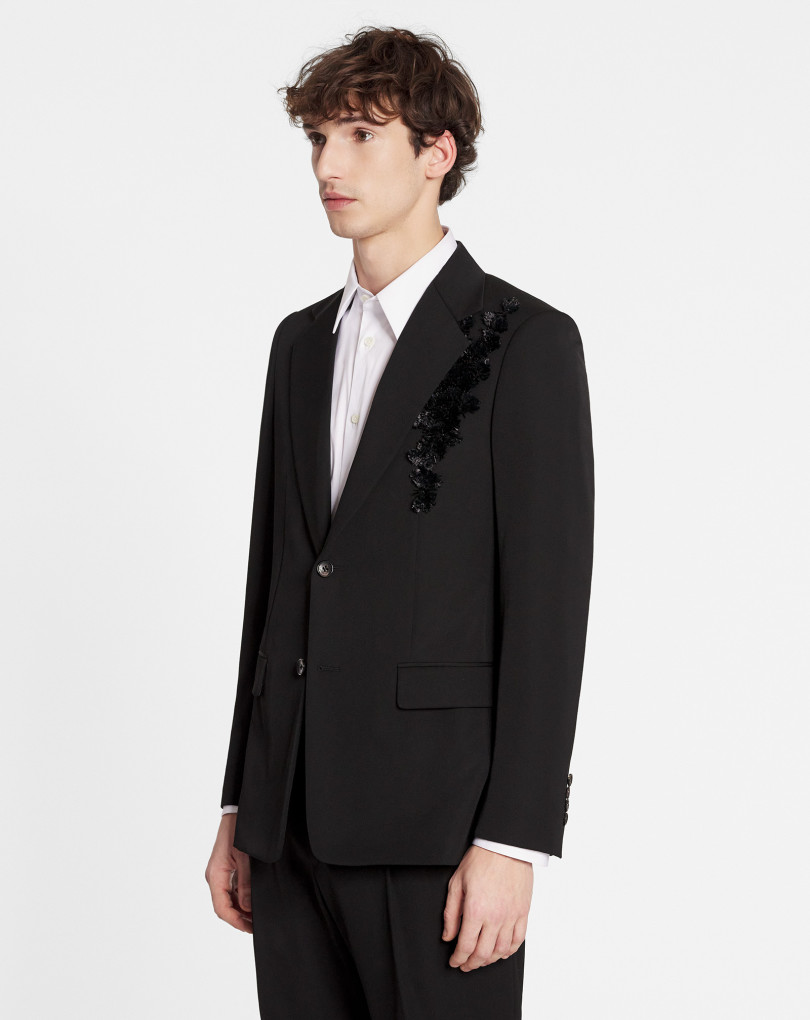 VESTE BRODÉE À BOUTONNAGE SIMPLE